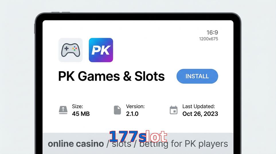 Game list for 177Slot gameapk section
